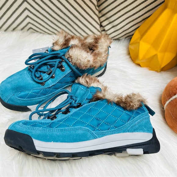 Lands’ End Blue Ankle Winter Boots with Faux fur Size7.5B - Picture 8 of 10